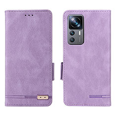 Coque Portefeuille Livre Cuir Etui Clapet L07Z pour Xiaomi Mi 12T 5G Violet