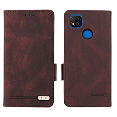 Coque Portefeuille Livre Cuir Etui Clapet L07Z pour Xiaomi POCO C3 Marron