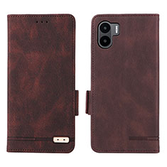 Coque Portefeuille Livre Cuir Etui Clapet L07Z pour Xiaomi Poco C50 Marron