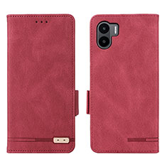 Coque Portefeuille Livre Cuir Etui Clapet L07Z pour Xiaomi Poco C51 Rouge