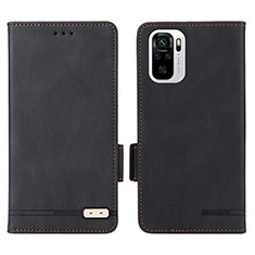 Coque Portefeuille Livre Cuir Etui Clapet L07Z pour Xiaomi Poco M5S Noir