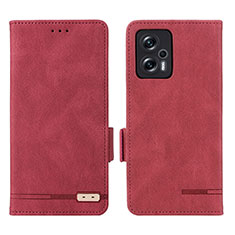 Coque Portefeuille Livre Cuir Etui Clapet L07Z pour Xiaomi Poco X4 GT 5G Rouge