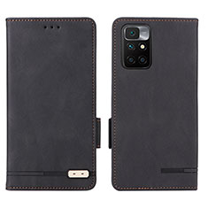 Coque Portefeuille Livre Cuir Etui Clapet L07Z pour Xiaomi Redmi 10 (2022) Noir