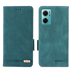 Coque Portefeuille Livre Cuir Etui Clapet L07Z pour Xiaomi Redmi 10 5G Vert