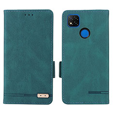 Coque Portefeuille Livre Cuir Etui Clapet L07Z pour Xiaomi Redmi 10A 4G Vert