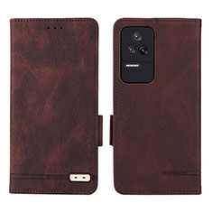 Coque Portefeuille Livre Cuir Etui Clapet L07Z pour Xiaomi Redmi K40S 5G Marron