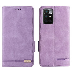 Coque Portefeuille Livre Cuir Etui Clapet L07Z pour Xiaomi Redmi Note 11 4G (2021) Violet