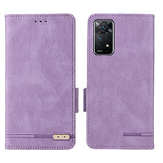 Coque Portefeuille Livre Cuir Etui Clapet L07Z pour Xiaomi Redmi Note 11 Pro 4G Violet