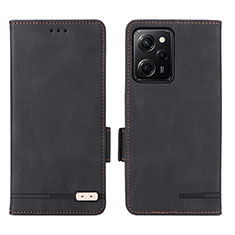 Coque Portefeuille Livre Cuir Etui Clapet L07Z pour Xiaomi Redmi Note 12 Pro Speed 5G Noir