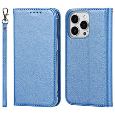 Coque Portefeuille Livre Cuir Etui Clapet L08 pour Apple iPhone 13 Pro Bleu