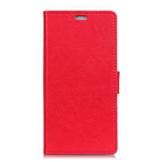 Coque Portefeuille Livre Cuir Etui Clapet L08 pour Asus Zenfone Max ZB555KL Rouge