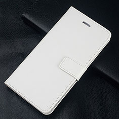 Coque Portefeuille Livre Cuir Etui Clapet L08 pour Huawei Honor 10 Lite Blanc