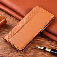 Coque Portefeuille Livre Cuir Etui Clapet L08 pour Huawei Mate 40 Lite 5G Orange