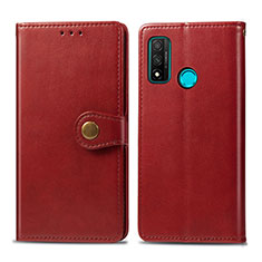 Coque Portefeuille Livre Cuir Etui Clapet L08 pour Huawei Nova Lite 3 Plus Rouge