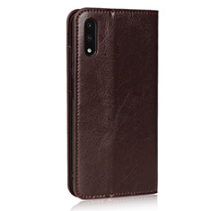 Coque Portefeuille Livre Cuir Etui Clapet L08 pour Huawei P Smart Z (2019) Marron