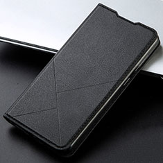 Coque Portefeuille Livre Cuir Etui Clapet L08 pour Oppo A91 Noir