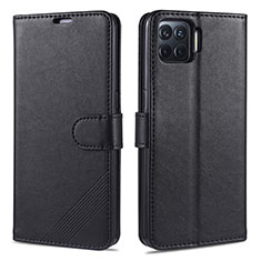 Coque Portefeuille Livre Cuir Etui Clapet L08 pour Oppo A93 Noir