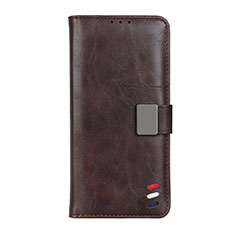 Coque Portefeuille Livre Cuir Etui Clapet L08 pour Realme V15 5G Marron