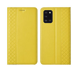 Coque Portefeuille Livre Cuir Etui Clapet L08 pour Samsung Galaxy A31 Jaune