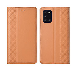 Coque Portefeuille Livre Cuir Etui Clapet L08 pour Samsung Galaxy A31 Orange