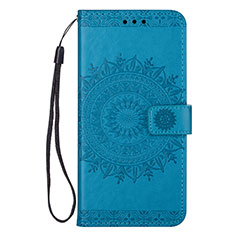 Coque Portefeuille Livre Cuir Etui Clapet L08 pour Samsung Galaxy S20 Plus 5G Bleu