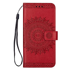 Coque Portefeuille Livre Cuir Etui Clapet L08 pour Samsung Galaxy S20 Plus 5G Rouge