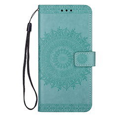 Coque Portefeuille Livre Cuir Etui Clapet L08 pour Samsung Galaxy S20 Plus Vert