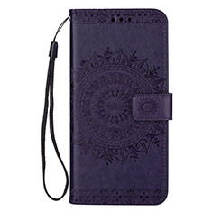 Coque Portefeuille Livre Cuir Etui Clapet L08 pour Samsung Galaxy S20 Plus Violet