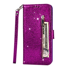 Coque Portefeuille Livre Cuir Etui Clapet L08 pour Samsung Galaxy S20 Ultra Violet