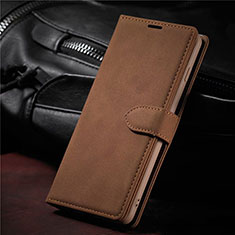 Coque Portefeuille Livre Cuir Etui Clapet L08 pour Samsung Galaxy S21 Plus 5G Marron