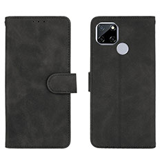 Coque Portefeuille Livre Cuir Etui Clapet L08Z pour Realme 7i RMX2193 Noir