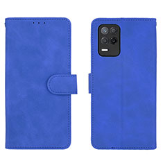 Coque Portefeuille Livre Cuir Etui Clapet L08Z pour Realme 8 5G Bleu