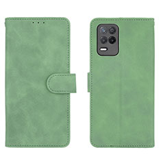 Coque Portefeuille Livre Cuir Etui Clapet L08Z pour Realme 8 5G Vert