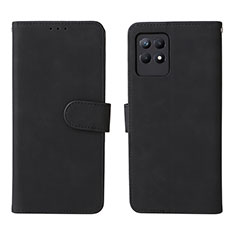 Coque Portefeuille Livre Cuir Etui Clapet L08Z pour Realme 8i Noir