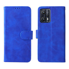 Coque Portefeuille Livre Cuir Etui Clapet L08Z pour Realme 9 5G Bleu