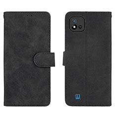 Coque Portefeuille Livre Cuir Etui Clapet L08Z pour Realme C11 (2021) Noir