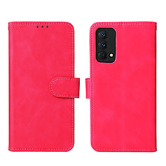 Coque Portefeuille Livre Cuir Etui Clapet L08Z pour Realme GT Master 5G Rose Rouge