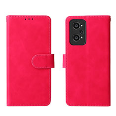 Coque Portefeuille Livre Cuir Etui Clapet L08Z pour Realme GT2 5G Rose Rouge