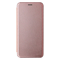 Coque Portefeuille Livre Cuir Etui Clapet L08Z pour Samsung Galaxy A12 5G Or Rose