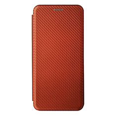 Coque Portefeuille Livre Cuir Etui Clapet L08Z pour Samsung Galaxy A12 Nacho Marron