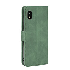 Coque Portefeuille Livre Cuir Etui Clapet L08Z pour Samsung Galaxy A21 SC-42A Vert