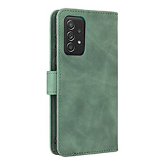 Coque Portefeuille Livre Cuir Etui Clapet L08Z pour Samsung Galaxy A52 5G Vert