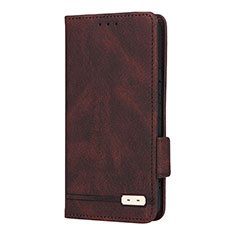 Coque Portefeuille Livre Cuir Etui Clapet L08Z pour Samsung Galaxy S21 Plus 5G Marron