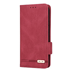 Coque Portefeuille Livre Cuir Etui Clapet L08Z pour Samsung Galaxy S21 Plus 5G Rouge