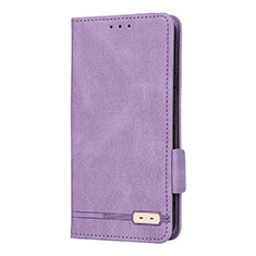 Coque Portefeuille Livre Cuir Etui Clapet L08Z pour Samsung Galaxy S21 Plus 5G Violet