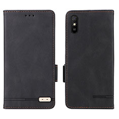 Coque Portefeuille Livre Cuir Etui Clapet L08Z pour Xiaomi Redmi 9AT Noir