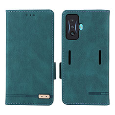 Coque Portefeuille Livre Cuir Etui Clapet L08Z pour Xiaomi Redmi K50 Gaming 5G Vert