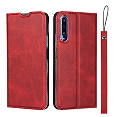 Coque Portefeuille Livre Cuir Etui Clapet L09 pour Huawei Honor 9X Pro Rouge