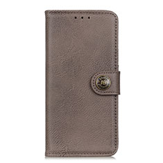 Coque Portefeuille Livre Cuir Etui Clapet L09 pour Oppo A11s Gris