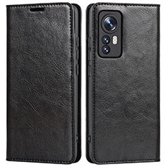 Coque Portefeuille Livre Cuir Etui Clapet L09 pour Xiaomi Mi 12S 5G Noir